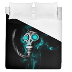 Gas Mask Duvet Cover (queen Size) by Valentinaart