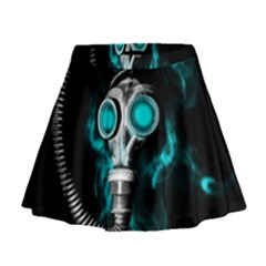 Gas Mask Mini Flare Skirt by Valentinaart