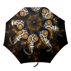 Gas Mask Folding Umbrellas by Valentinaart