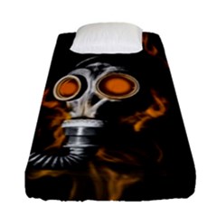 Gas Mask Fitted Sheet (single Size) by Valentinaart