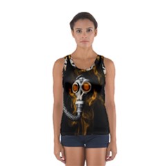 Gas Mask Sport Tank Top  by Valentinaart