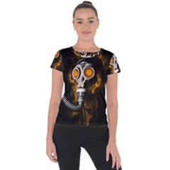 Gas Mask Short Sleeve Sports Top 