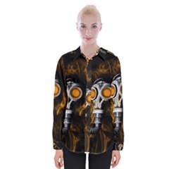 Gas Mask Womens Long Sleeve Shirt