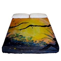 Soul Offering Fitted Sheet (queen Size) by Dimkad