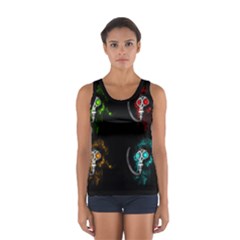 Gas Mask Sport Tank Top  by Valentinaart