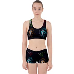 Gas Mask Work It Out Sports Bra Set