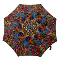 Art Color Dark Detail Monsters Psychedelic Hook Handle Umbrellas (large) by BangZart