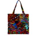 Art Color Dark Detail Monsters Psychedelic Zipper Grocery Tote Bag View1