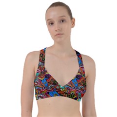 Art Color Dark Detail Monsters Psychedelic Sweetheart Sports Bra by BangZart