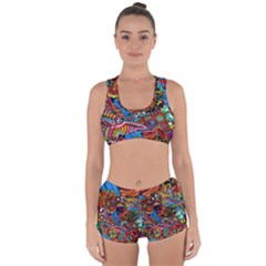 Art Color Dark Detail Monsters Psychedelic Racerback Boyleg Bikini Set