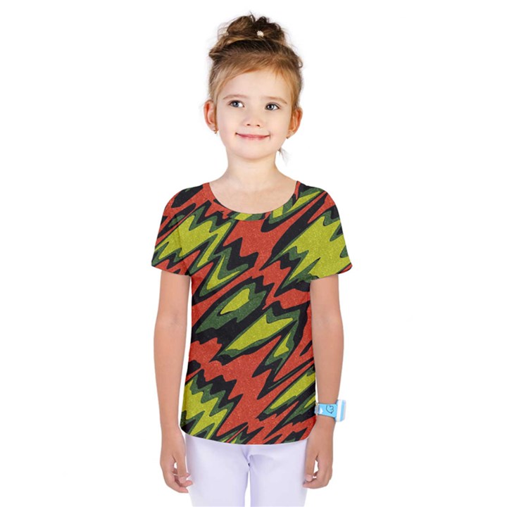 Distorted shapes                            Kids  One Piece Tee