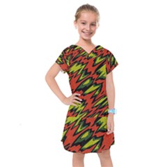 Distorted Shapes                            Kids  Drop Waist Dress