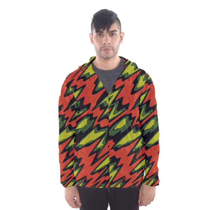 Distorted shapes                           Mesh Lined Wind Breaker (Men)