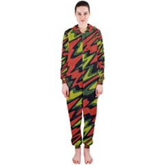 Distorted shapes                           Hooded Jumpsuit (Ladies)