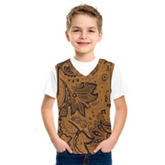 Art Traditional Batik Flower Pattern Kids  Sportswear by BangZart