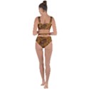 Art Traditional Batik Flower Pattern Bandaged Up Bikini Set  View2