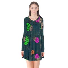 Abstract Bug Insect Pattern Flare Dress by BangZart