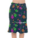 Abstract Bug Insect Pattern Mermaid Skirt View1