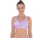 Pink texture                              Cross String Back Sports Bra View1