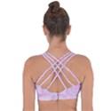 Pink texture                              Cross String Back Sports Bra View2