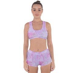 Pink Texture                          Racerback Boyleg Bikini Set