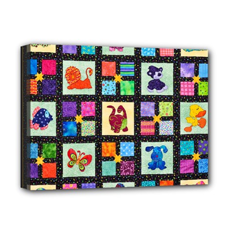 Animal Party Pattern Deluxe Canvas 16  X 12   by BangZart