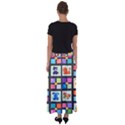 Animal Party Pattern Flared Maxi Skirt View2