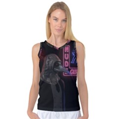 Night Walk Women s Basketball Tank Top by Valentinaart