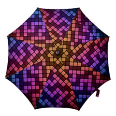 Abstract Small Block Pattern Hook Handle Umbrellas (small) by BangZart