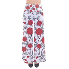 Texture Roses Flowers Pants by BangZart