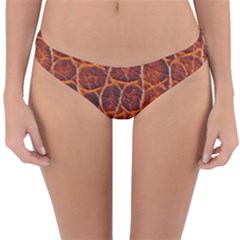 Crocodile Skin Texture Reversible Hipster Bikini Bottoms