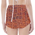 Crocodile Skin Texture High-Waisted Bikini Bottoms View2