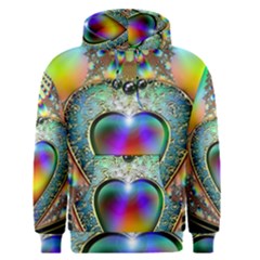 Rainbow Fractal Men s Pullover Hoodie by BangZart