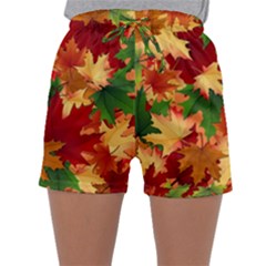 Autumn Leaves Sleepwear Shorts