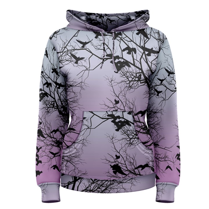 Crow flock  Women s Pullover Hoodie