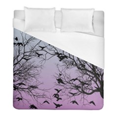 Crow Flock  Duvet Cover (full/ Double Size) by Valentinaart