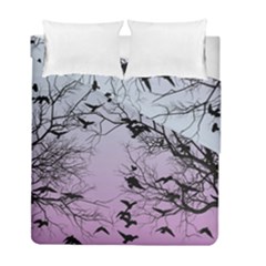 Crow Flock  Duvet Cover Double Side (full/ Double Size) by Valentinaart