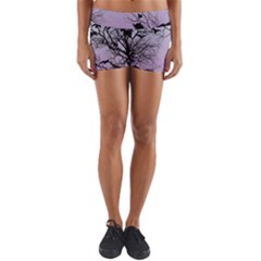 Crow Flock  Yoga Shorts by Valentinaart