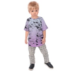 Crow Flock  Kids Raglan Tee