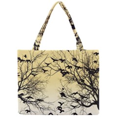 Crow Flock  Mini Tote Bag by Valentinaart