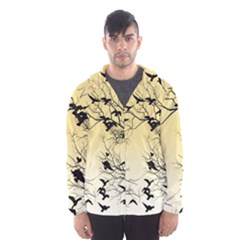 Crow Flock  Hooded Wind Breaker (men) by Valentinaart