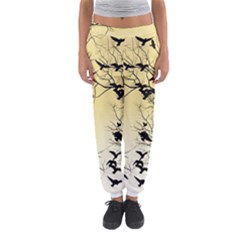 Crow Flock  Women s Jogger Sweatpants by Valentinaart