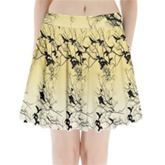 Crow Flock  Pleated Mini Skirt by Valentinaart