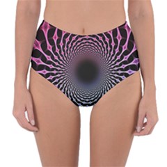 Spider Web Reversible High-waist Bikini Bottoms by BangZart