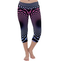 Spider Web Capri Yoga Leggings by BangZart