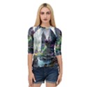 Fantastic World Fantasy Painting Quarter Sleeve Tee View1