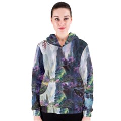 Fantastic World Fantasy Painting Women s Zipper Hoodie by BangZart