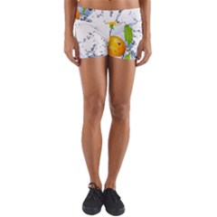 Fruits Water Vegetables Food Yoga Shorts