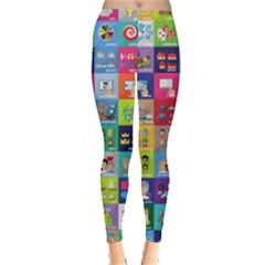 Exquisite Icons Collection Vector Leggings  by BangZart