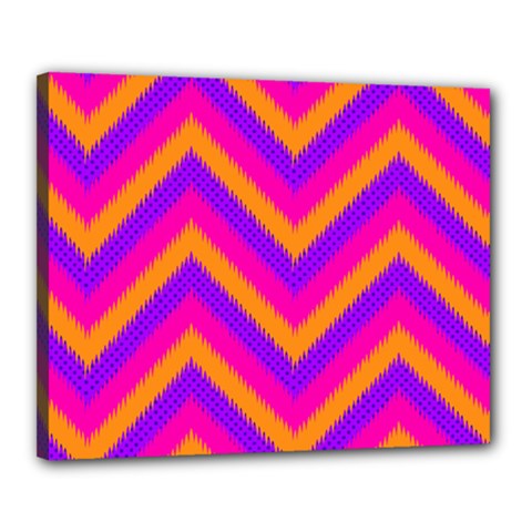 Chevron Canvas 20  X 16 